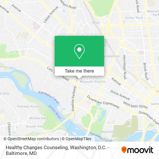 Healthy Changes Counseling map