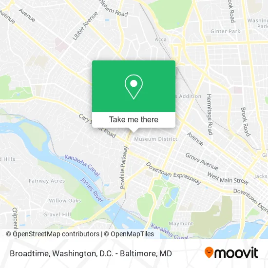 Broadtime map