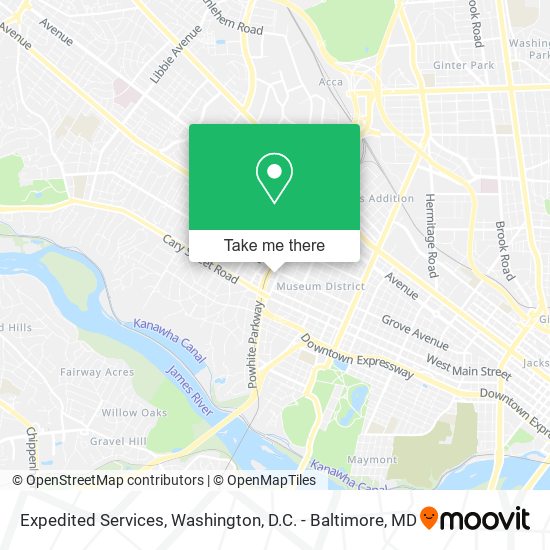 Expedited Services map