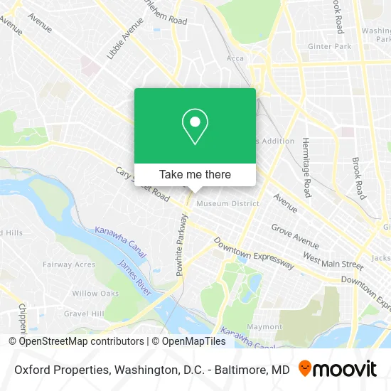 Oxford Properties map