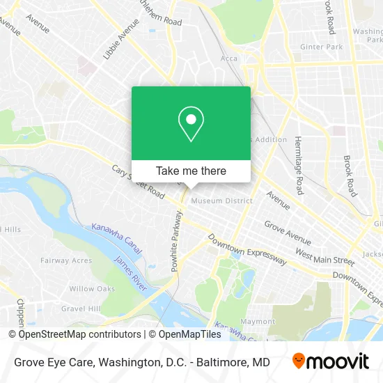 Grove Eye Care map