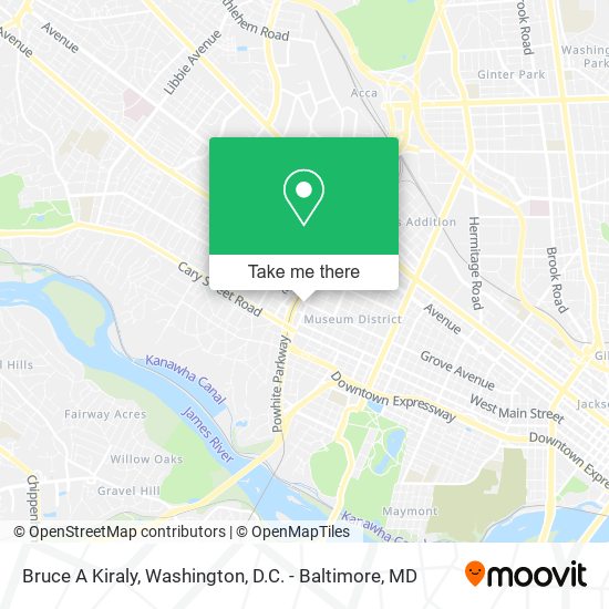Bruce A Kiraly map