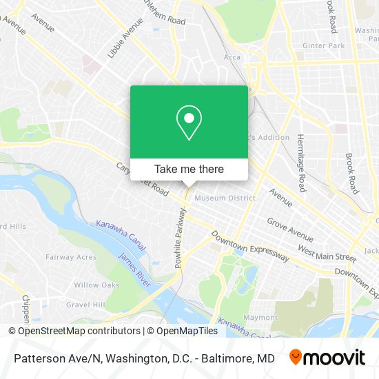 Patterson Ave/N map