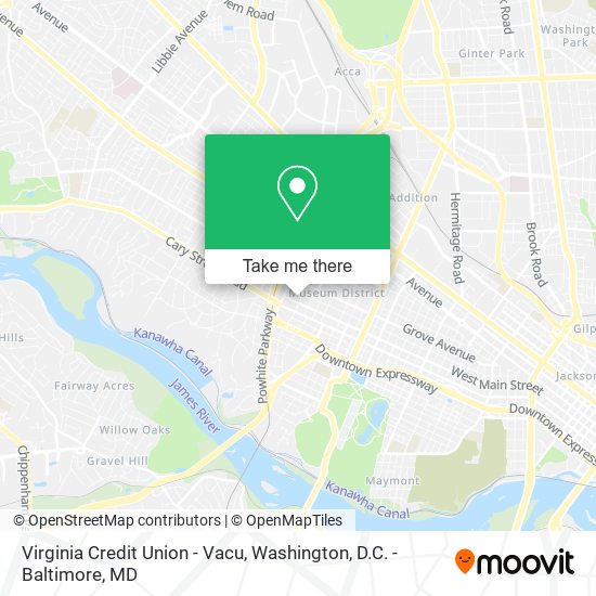 Virginia Credit Union - Vacu map