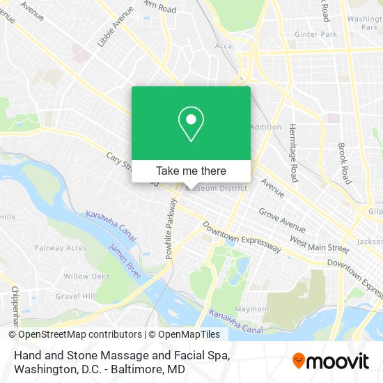 Mapa de Hand and Stone Massage and Facial Spa