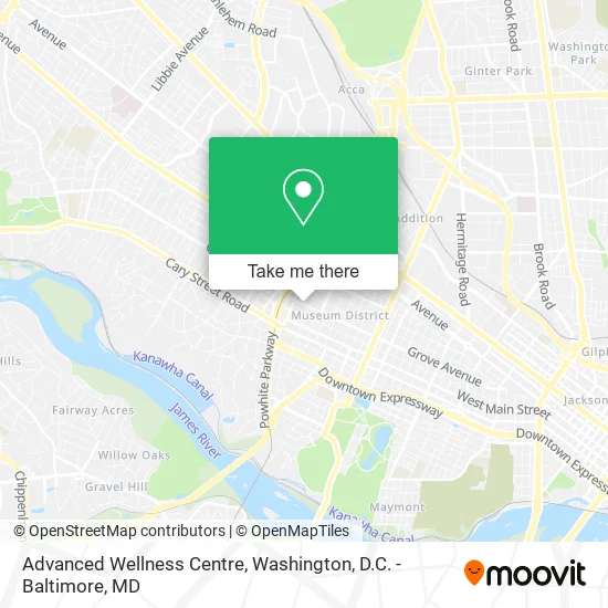 Advanced Wellness Centre map