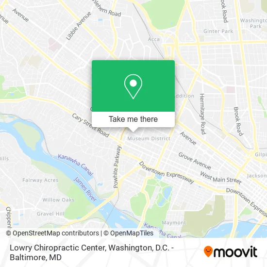 Lowry Chiropractic Center map