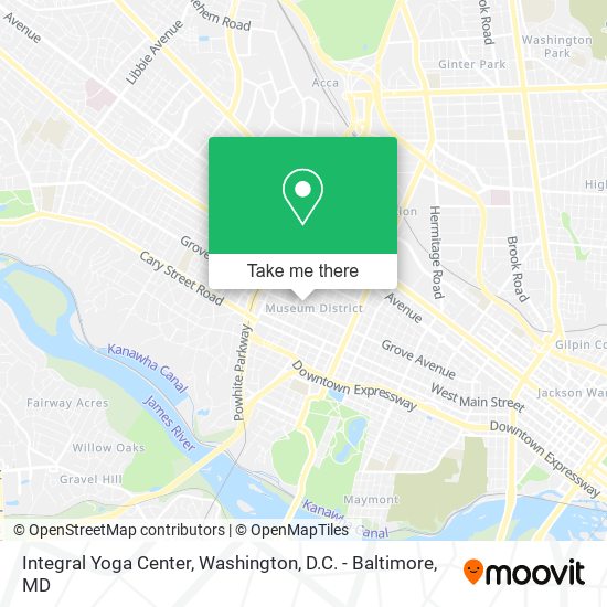 Integral Yoga Center map
