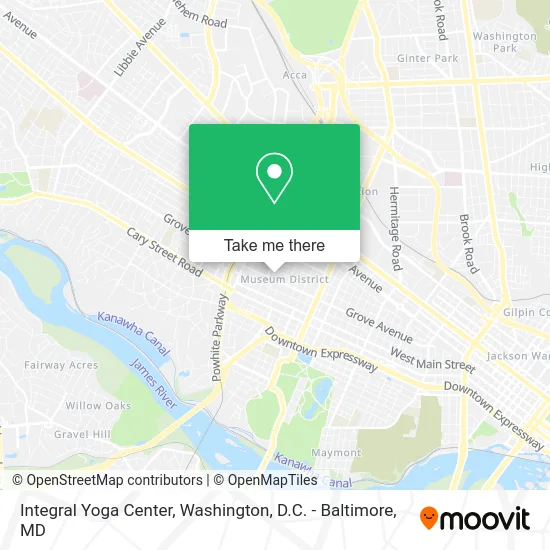 Integral Yoga Center map