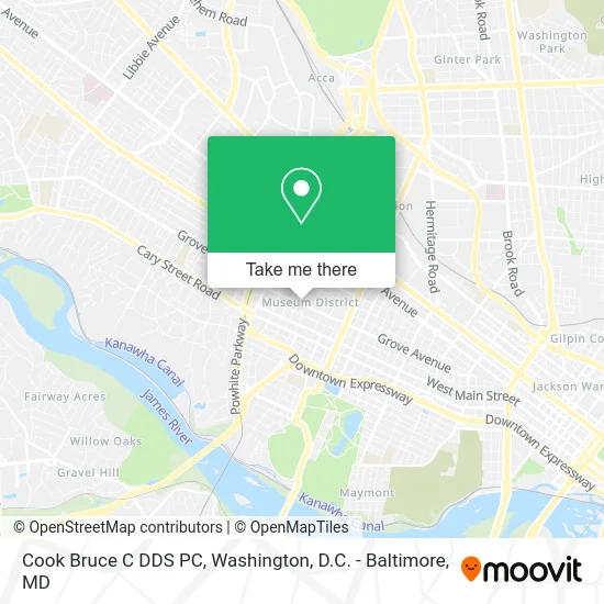 Cook Bruce C DDS PC map