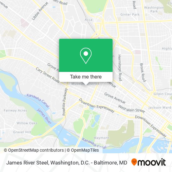 James River Steel map
