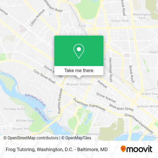 Frog Tutoring map