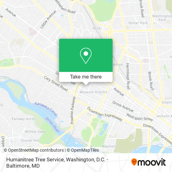 Humanitree Tree Service map