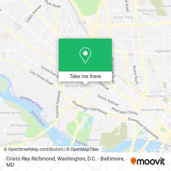 Mapa de Cristo Rey Richmond