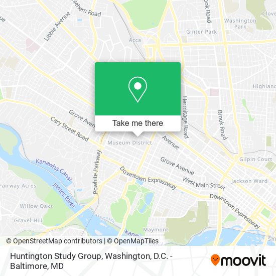 Huntington Study Group map