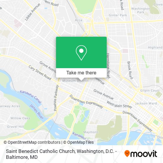 Saint Benedict Catholic Church map