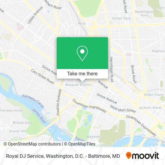 Royal DJ Service map