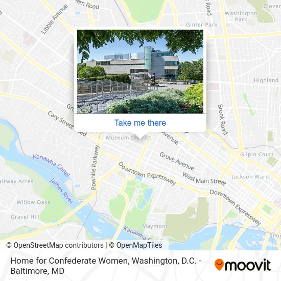 Home for Confederate Women map