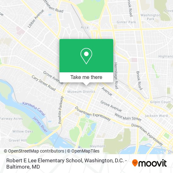 Robert E Lee Elementary School map