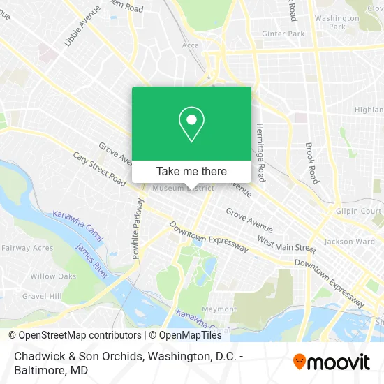 Chadwick & Son Orchids map