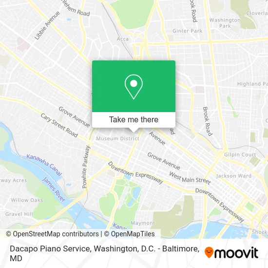 Dacapo Piano Service map