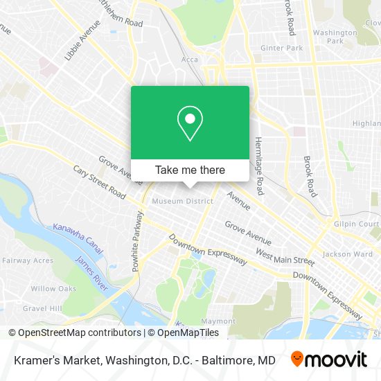 Mapa de Kramer's Market