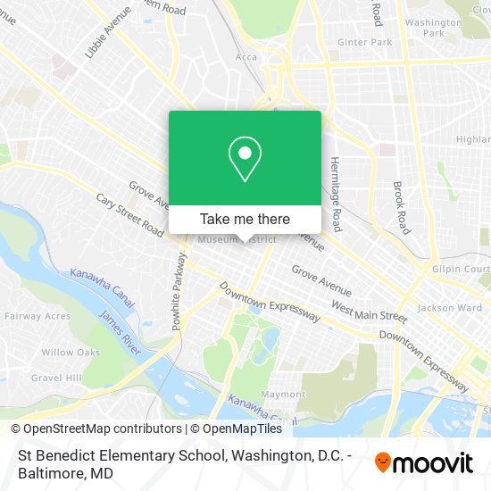 St Benedict Elementary School map