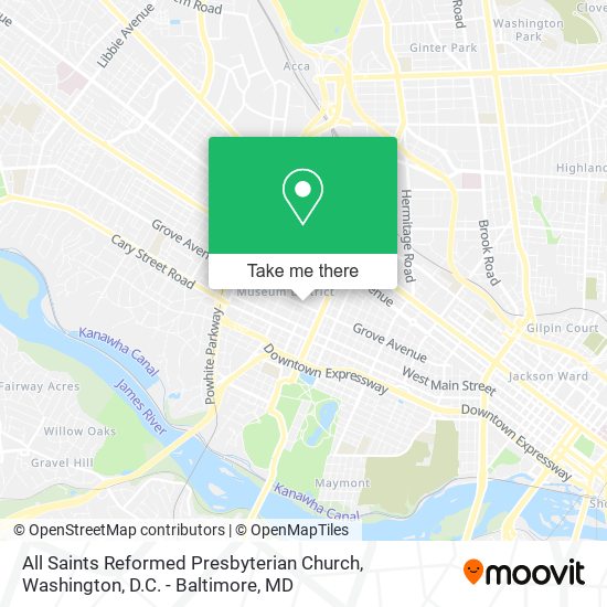 Mapa de All Saints Reformed Presbyterian Church