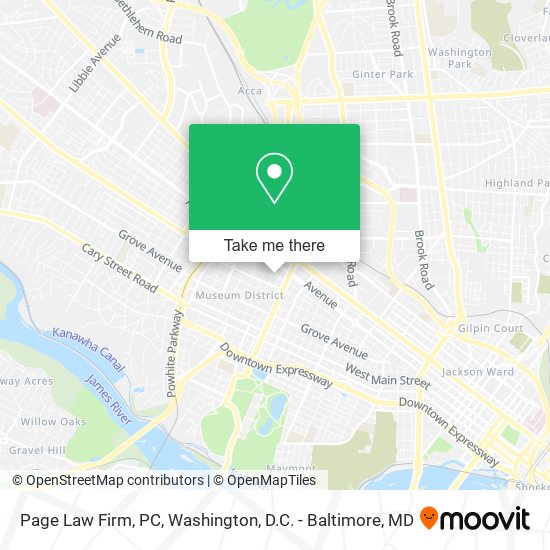 Mapa de Page Law Firm, PC