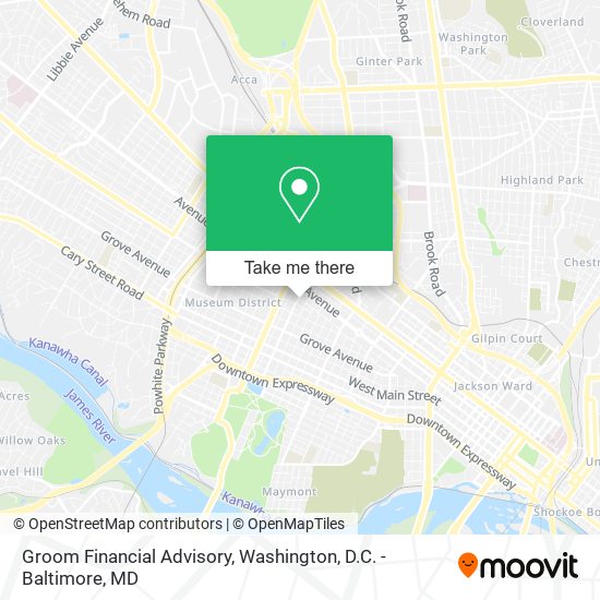 Mapa de Groom Financial Advisory