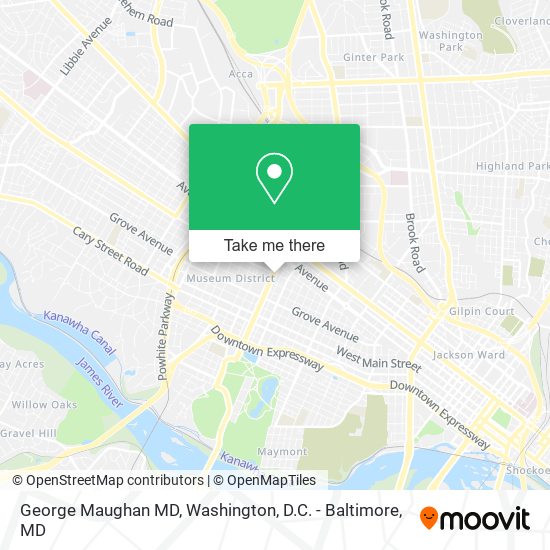George Maughan MD map