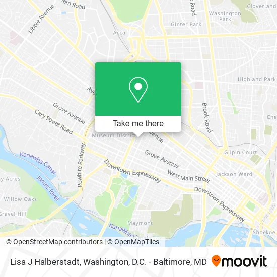 Lisa J Halberstadt map