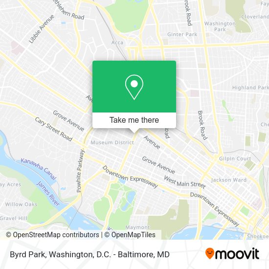 Byrd Park map