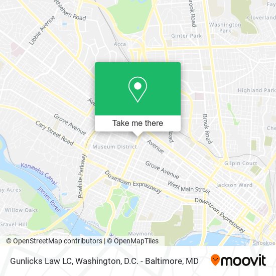 Mapa de Gunlicks Law LC