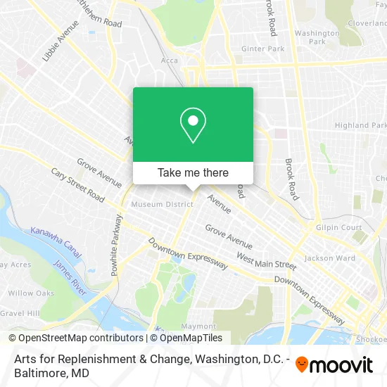 Arts for Replenishment & Change map