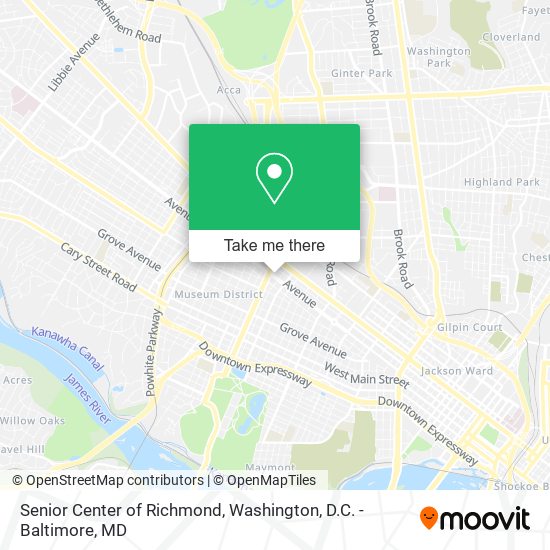 Mapa de Senior Center of Richmond