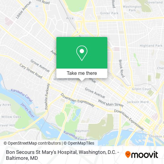 Mapa de Bon Secours St Mary's Hospital