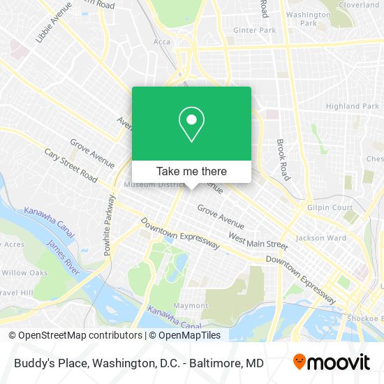 Buddy's Place map