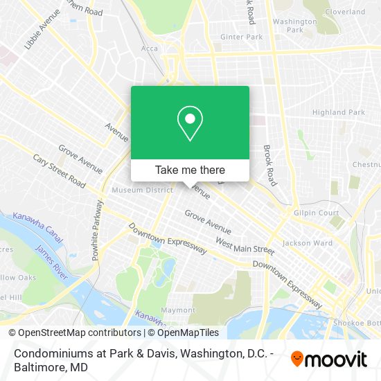 Condominiums at Park & Davis map