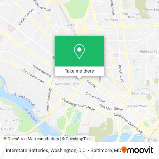 Mapa de Interstate Batteries