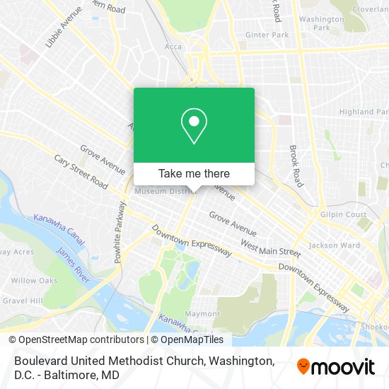 Mapa de Boulevard United Methodist Church