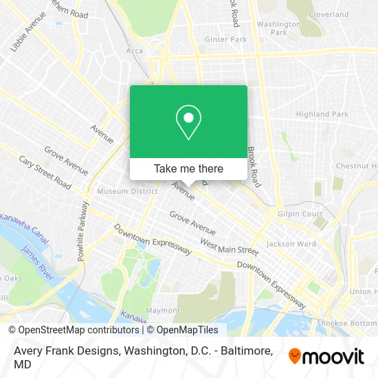 Avery Frank Designs map