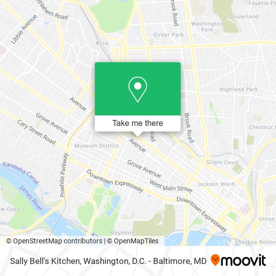 Mapa de Sally Bell's Kitchen