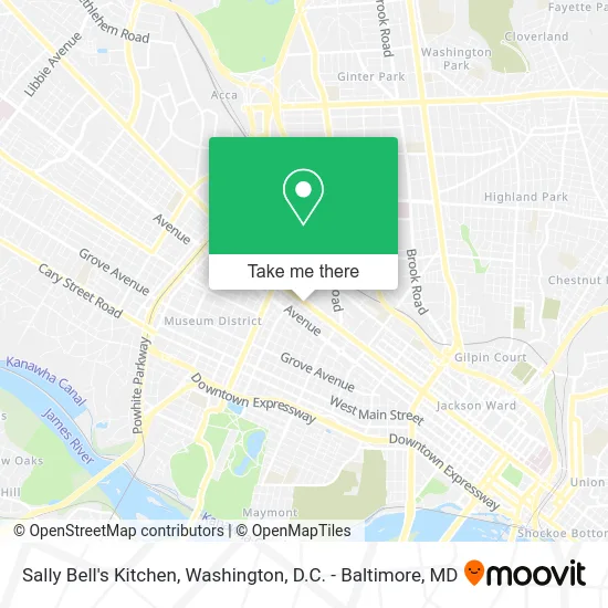 Sally Bell's Kitchen map