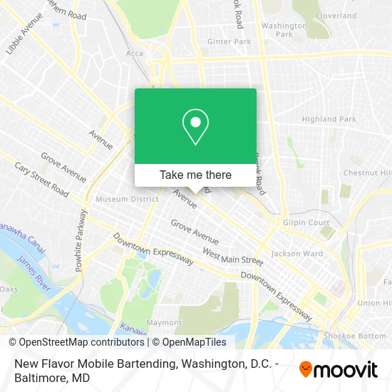 New Flavor Mobile Bartending map