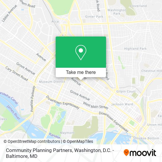 Community Planning Partners map