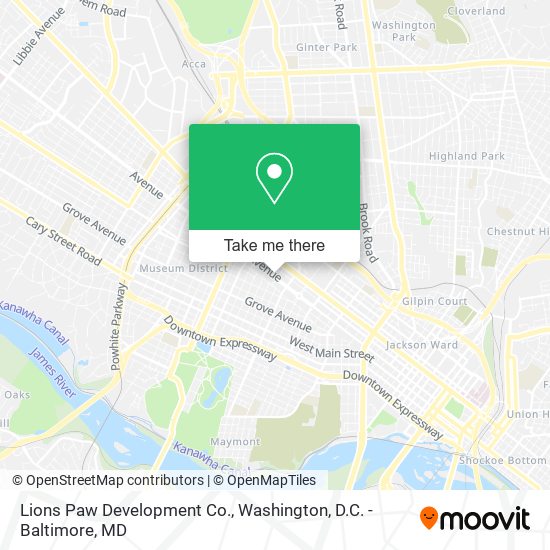 Mapa de Lions Paw Development Co.