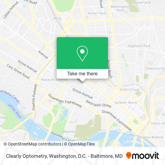 Mapa de Clearly Optometry