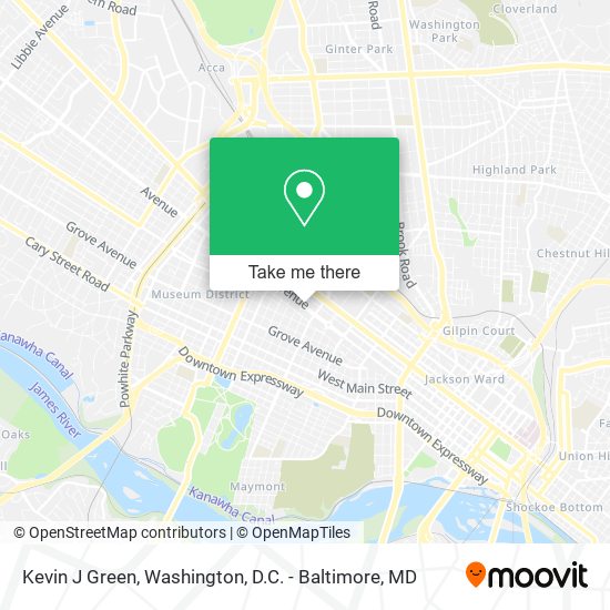 Kevin J Green map