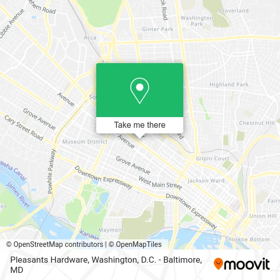 Pleasants Hardware map